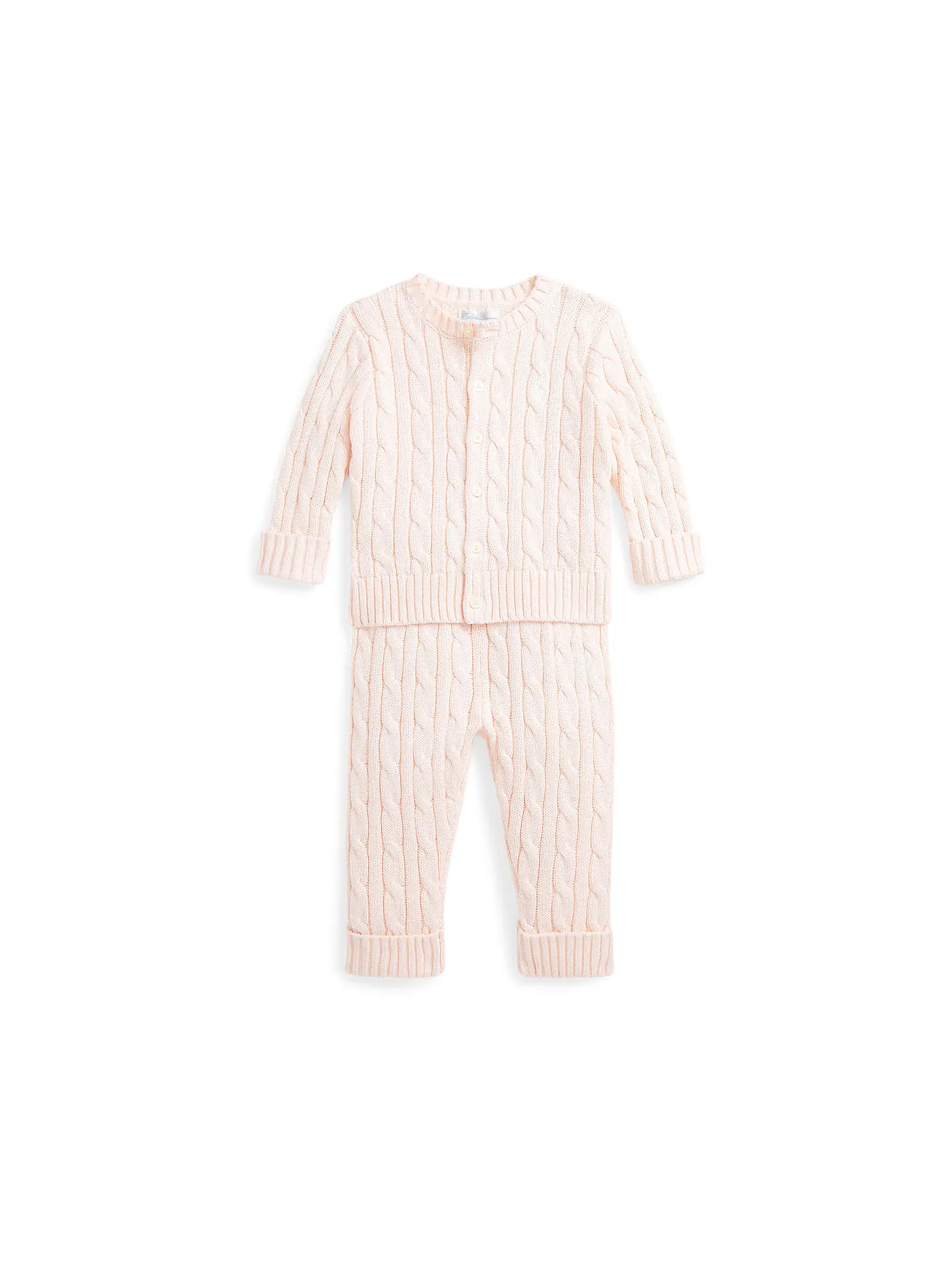 POLO RALPH LAUREN | Baby Set 2-tlg Cardigan und Hose | rosa